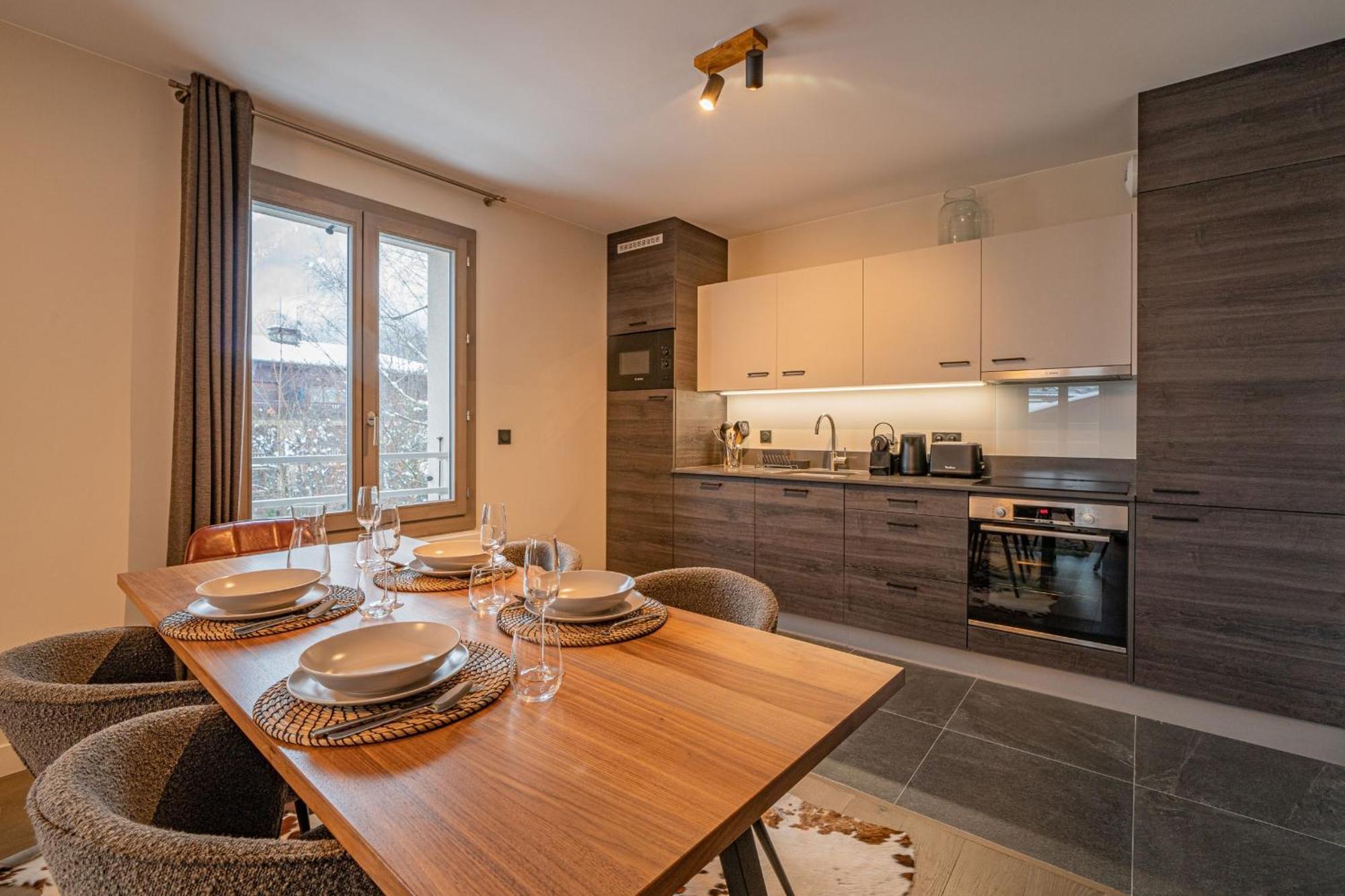 Perle Blanche - Brand New 2 Bedroom Apartment Perfectly Located Chamonix Bagian luar foto